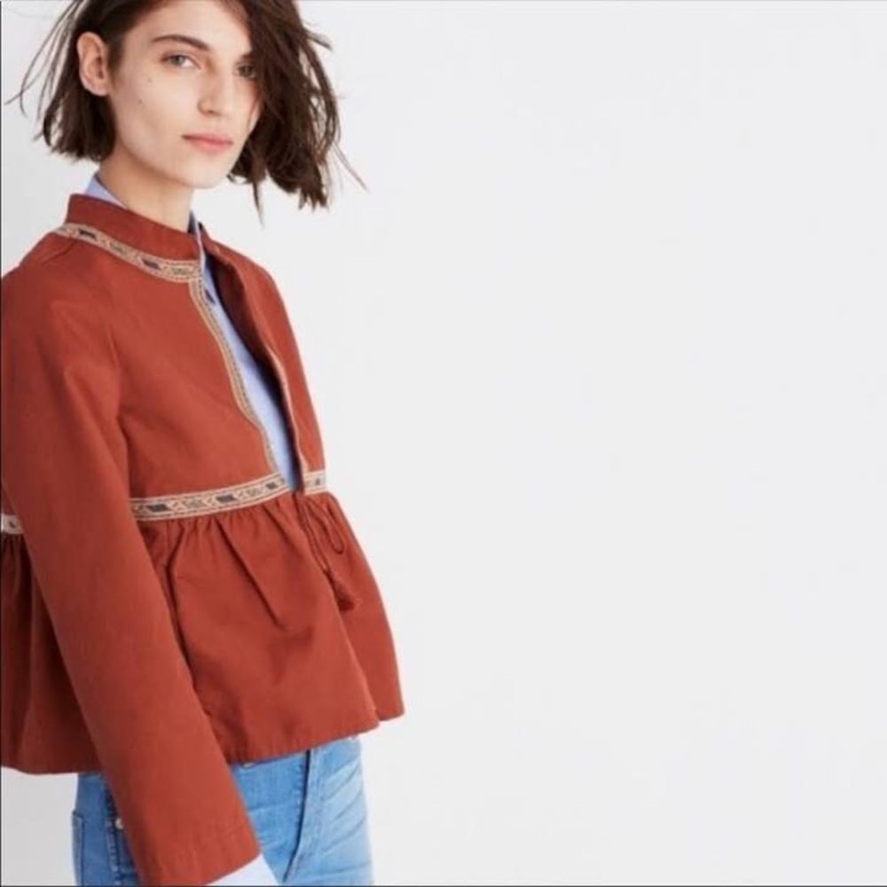 madewell peplum jacket